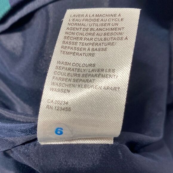 Lord & Taylor Blackwatch Tartan Plaid Cotton Stretch Pencil Skirt Lined Navy Gre - Picture 10 of 10